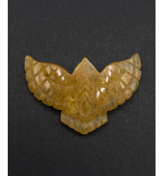 Jade jaune - Aigle moyen en pierre