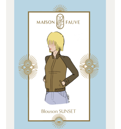 Patron blouson Sunset