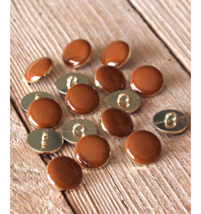 15mm - Bouton Chic Caramel