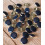 15mm - Bouton Chic Bleu Marine