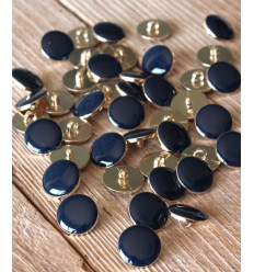 15mm - Bouton Chic Bleu Marine