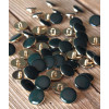 15mm - Bouton Chic Vert Sapin