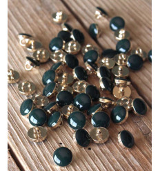 10mm - Bouton Chic Vert Sapin