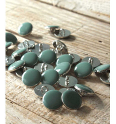 15mm - Bouton Chic Vert Sauge