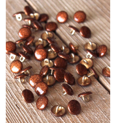 10mm - Bouton Shiny Caramel