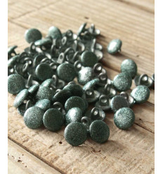 10mm - Bouton Shiny Vert Sauge 