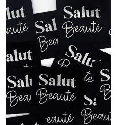 Salut beauté - Étiquette tissée à coudre