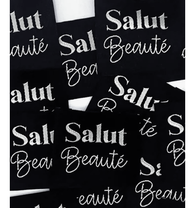 Salut beauté - Étiquette tissée à coudre