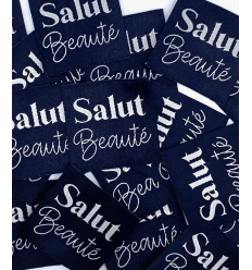 Salut beauté - Étiquette tissée à coudre
