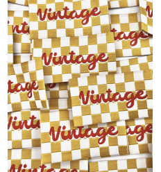 Vintage - Étiquette tissée à coudre