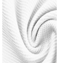 Nid d'abeille en coton - Blanc