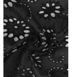 Broderie anglaise noir