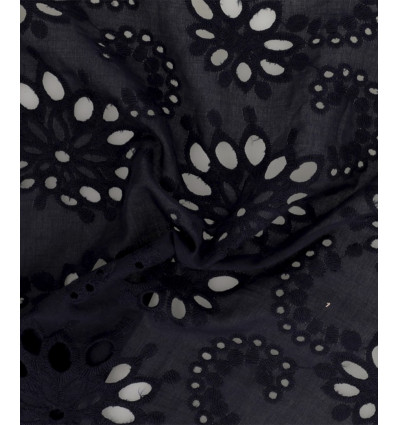 Broderie anglaise marine