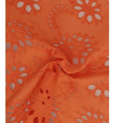 Broderie anglaise orange
