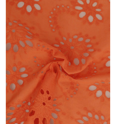 Broderie anglaise orange