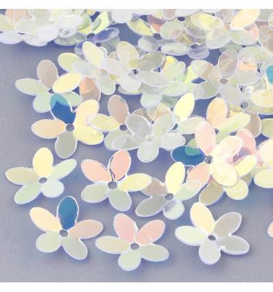 10mm - Sequins fleurs à broder