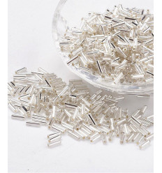 Perles tubes à broder 6mm