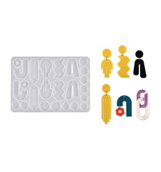 Moule boucles d'oreille pour résine