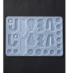 Moule boucles d'oreille pour résine