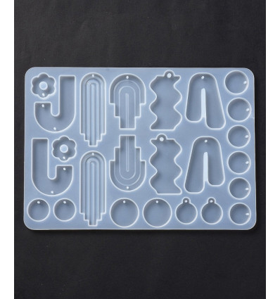 Moule boucles d'oreille pour résine