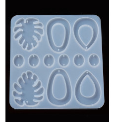 Moule boucles d'oreilles pour résine