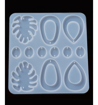 Moule boucles d'oreilles pour résine