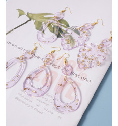 Moule boucles d'oreilles pour résine