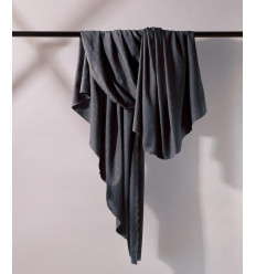 Coton viscose "FLAKE DEEP CHARCOAL"