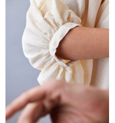 Coton viscose "FLAKE OFF WHITE"