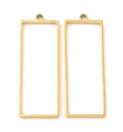 Pendentif rectangle pour résine