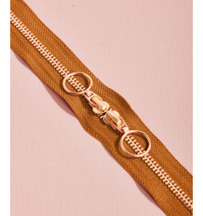 40cm - Zip Double Curseur Gold