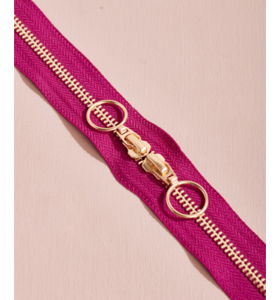 40cm - Zip Double Curseur Gold