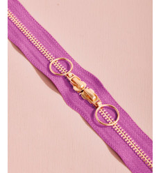 40cm - Zip Double Curseur Gold