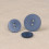 15mm - Bouton 2 trous satiné