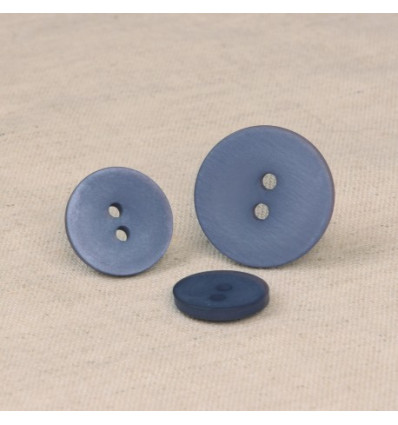 15mm - Bouton 2 trous satiné