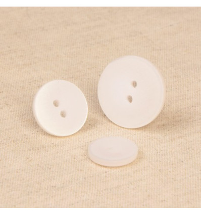 15mm - Bouton 2 trous satiné