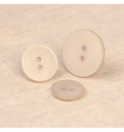 15mm - Bouton 2 trous satiné