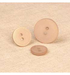 15mm - Bouton 2 trous satiné
