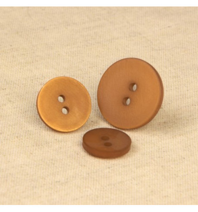 15mm - Bouton 2 trous satiné