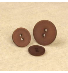 15mm - Bouton 2 trous satiné