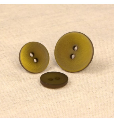 15mm - Bouton 2 trous satiné