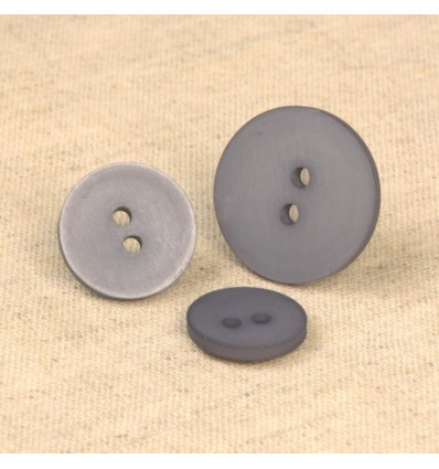 15mm - Bouton 2 trous satiné