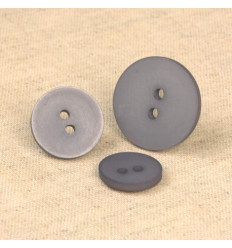 15mm - Bouton 2 trous satiné