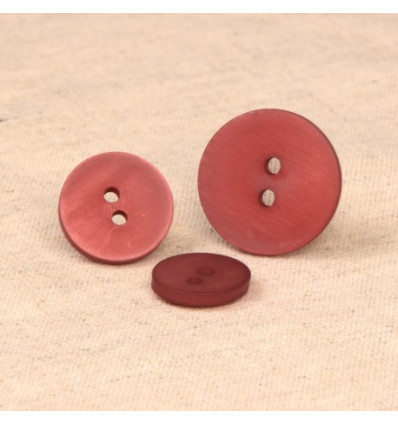 15mm - Bouton 2 trous satiné