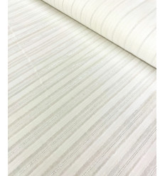 Voile de coton rayé lurex
