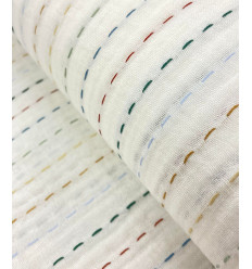 Double gaze brodée sashiko