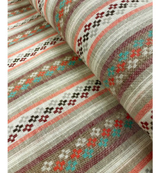 Coton lin brodé et ajouré