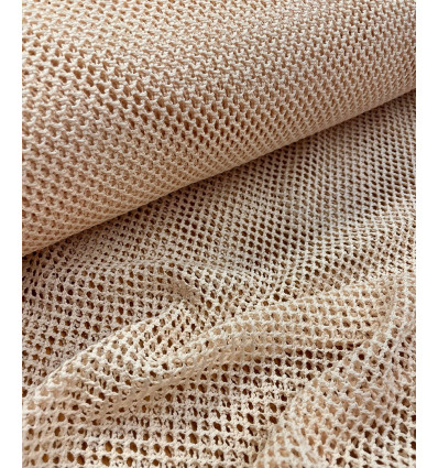 Tissu en mailles crochetées