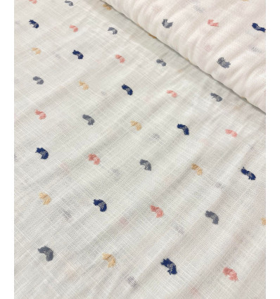 Simple gaze de coton plumetis frou-frou