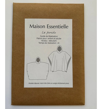 Patron “Le poncho” adulte et enfant